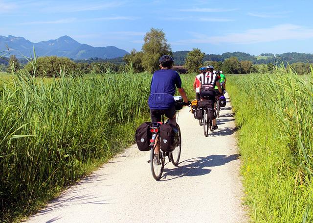 Radfahrer auf Tour