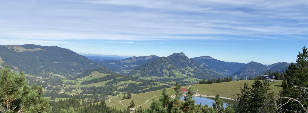 Blick auf Schmugglersee im Allgäu